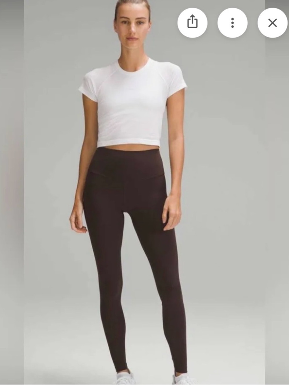 lululemon athletica Wunder Train Espresso Brown Ribbed Leggings